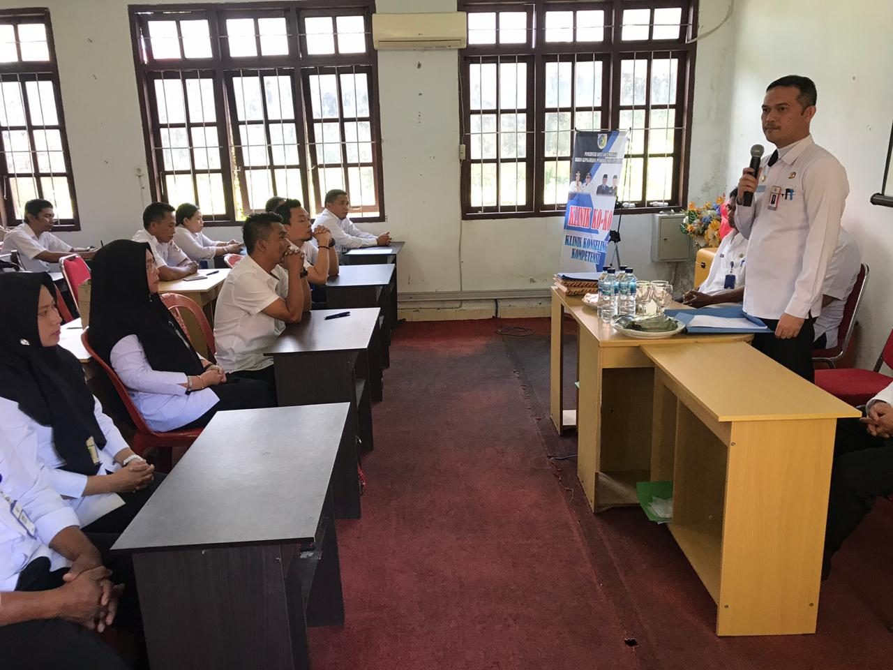 Pembukaan resmi ujian dinas kenaikan pangkat tingkat I, tingkat II, dan ujian dinas kenaikan pangkat penyesuaian ijazah 