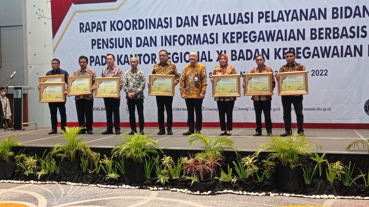 PEMERINTAH KOTA KOTAMOBAGU TERIMA PENGHARGAAN BKN AWARD 2022 "SPECIAL MENTION - PILOT PROJECT SIASN"